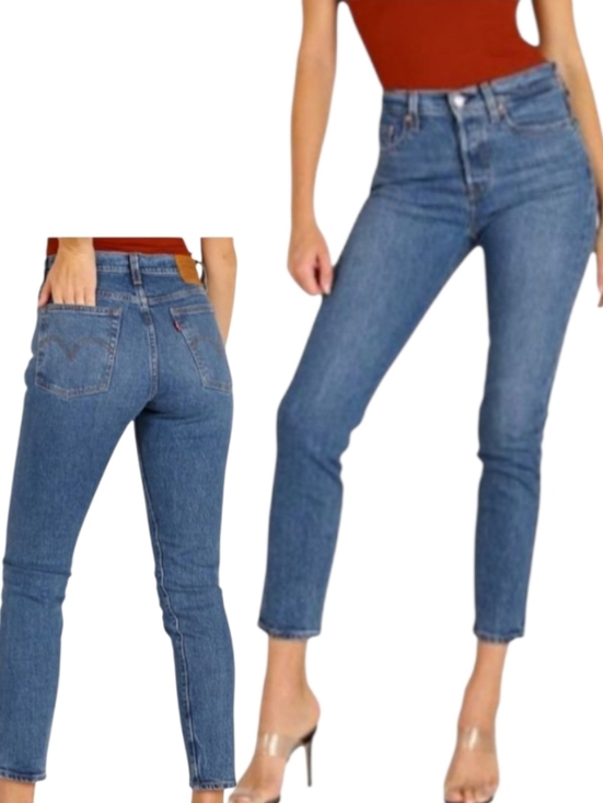 Levi's Denim - Levis Wedgie Premium Denim Straight Ankle Jeans Iconic Fit